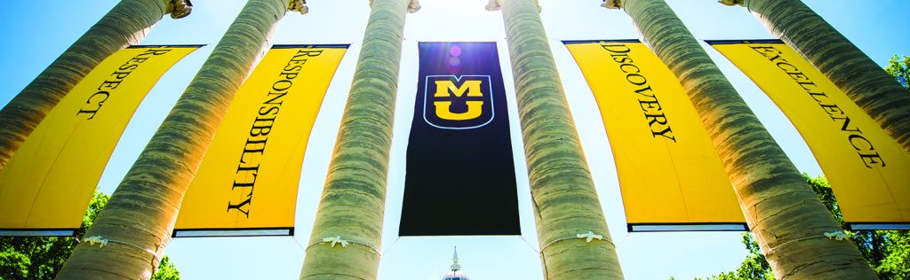 Columns on the University of Missouri campus