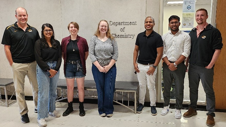 Group photo from the Mizzou Department of Chemistry