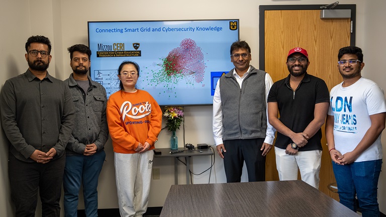 Roshan Lal Neupane, Kiran Neupane, Xiyao Cheng, Dr. Prasad Calyam, Vamsi Pusapati, Harshavardhan Chintapatla. Not pictured: Lakshmi Srinivas Edara, Reshmi Mitra, Mert Korkali, Hyeong Suk Na, Sharan Srinivas